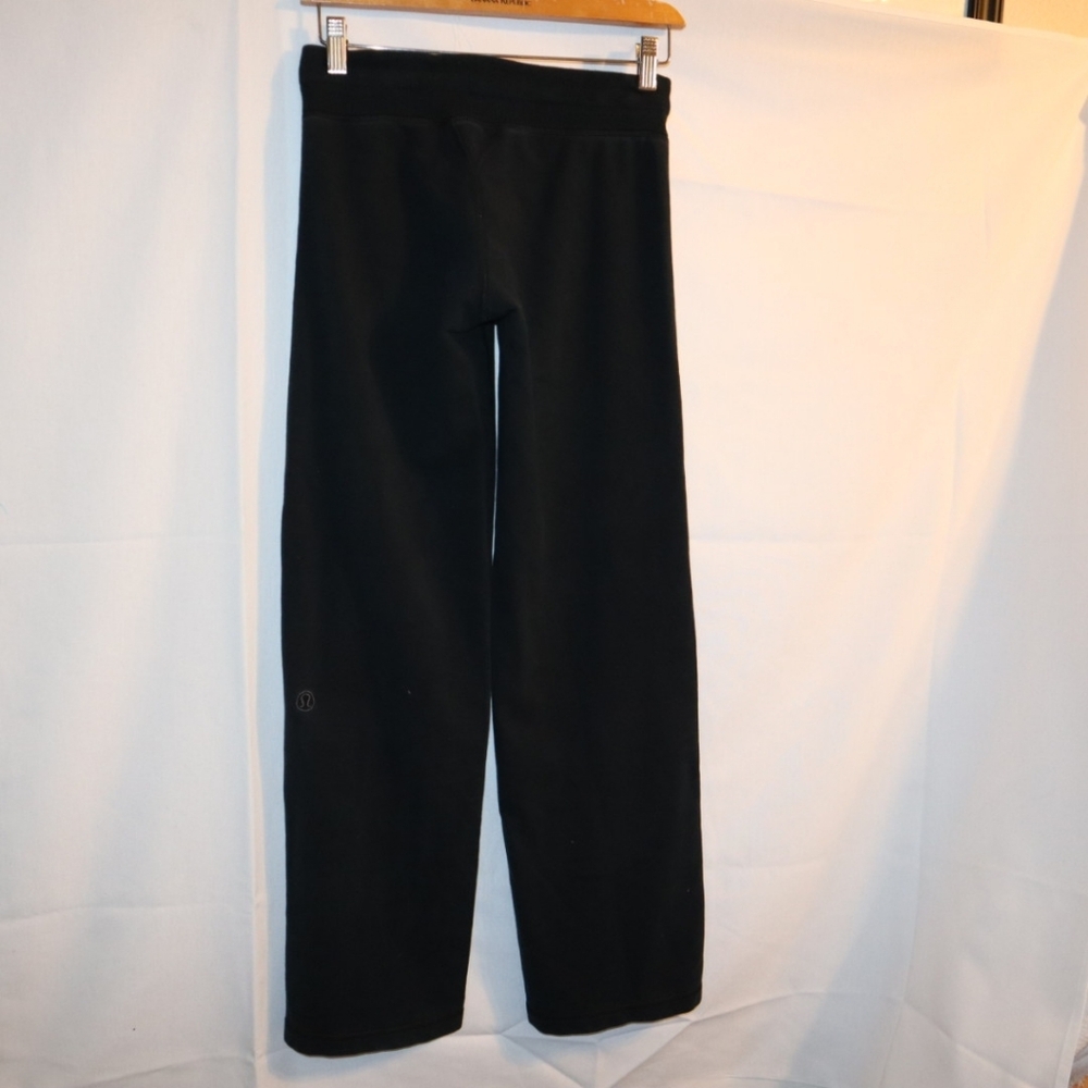 Y2K Lululemon  Black  Drawstring Flare Pant Size Small - Picture 6 of 13